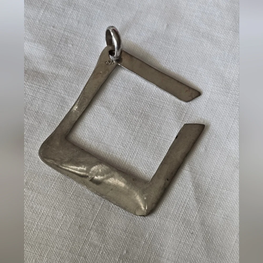 925 Silver Square Pendant